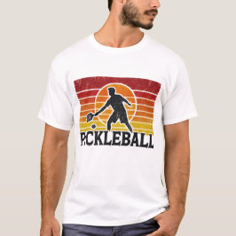 Nostalgisches Pickleball Paddle und Player Graphic T-Shirt