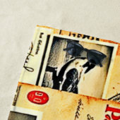 Nostalgisches Postdesign Strandtuch (Beispiel)