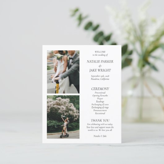 Nostalgisches Redaktionsprogramm Black & White Wed (Stehend Vorderseite)