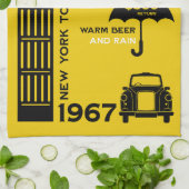 Nostalgisches Retro Airline Poster Geschirrtuch (Gefaltet)