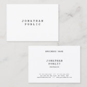 Nostalgisches Retro Classic Look Elegant Einfach S Visitenkarte (Vorne/Hinten)