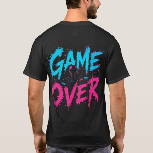 Nostalgisches Retro-Gaming T-Shirt (Rückseite)