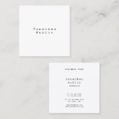 Nostalgisches Retro Klassisches Vintages Aussehen Quadratische Visitenkarte (Vorne/Hinten)