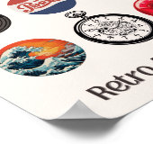 Nostalgisches Retro-Pop Poster (Ecke)