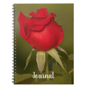Nostalgisches Rote Rose Journal Notizblock