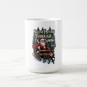 Nostalgisches Santa-T-Shirt, Schneepassage Kaffeetasse (Mittel)