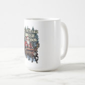 Nostalgisches Santa-T-Shirt, Schneepassage Kaffeetasse (VorderseiteRechts)