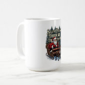 Nostalgisches Santa-T-Shirt, Schneepassage Kaffeetasse (Vorderseite Links)