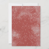 Nostalgisches Vintag Holiday Hütte Weihnachten Par Einladung (Rückseite)