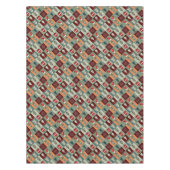 Nostalgisches Vintag Holiday Patchwork Quilt Tischdecke (Vorderseite)