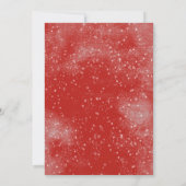 Nostalgisches Vintag Holiday Tree Party Einladung (Rückseite)