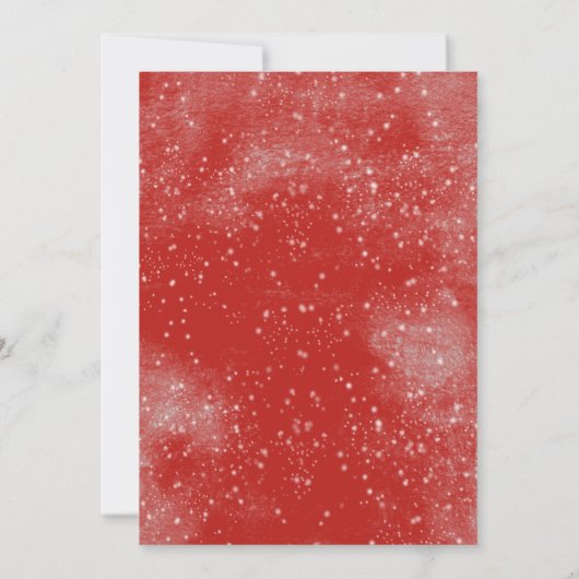 Nostalgisches Vintag Holiday Tree Party Einladung (Rückseite)