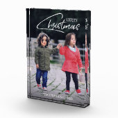 Nostalgisches Weihnachts-Script-Foto Fotoblock (Rechts)