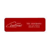 Nostalgisches Weihnachts-Script-Weihnachtsadressen (Vorne)