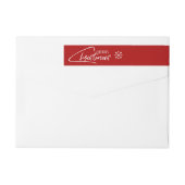 Nostalgisches Weihnachts-Script-Weihnachtsadressen (Rückseite)