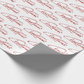 Nostalgisches Weihnachts-Script-Wrapping Paper Geschenkpapier (Ecke)