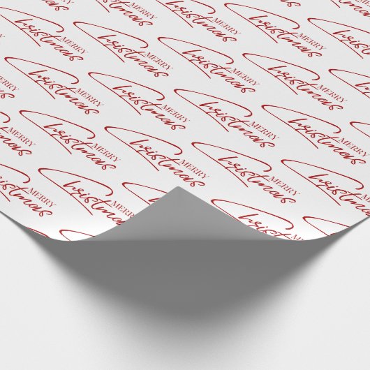 Nostalgisches Weihnachts-Script-Wrapping Paper Geschenkpapier (Ecke)