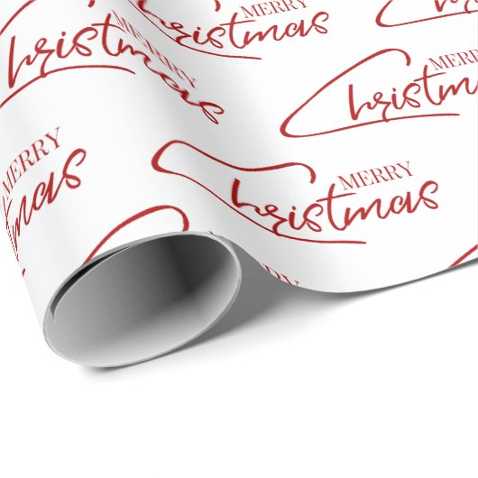Nostalgisches Weihnachts-Script-Wrapping Paper Geschenkpapier (Rolleneckpunkt)