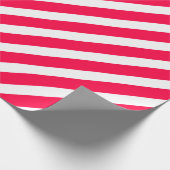 Nostalgisches Weihnachtsgeschenk Rot Weiß Streifen Geschenkpapier (Ecke)