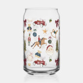 Nostalgisches Weihnachtsgeschenk Wasserfarben-Weih Dosenglas (Vorderseite)