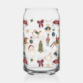 Nostalgisches Weihnachtsgeschenk Wasserfarben-Weih Dosenglas (Rückseite)