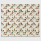 Nostalgisches Winterbacken Geschenkpapier (Flach)