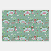 Nostalgisches Winterdorf Weihnachten Geschenkpapier Set (Vorderseite)