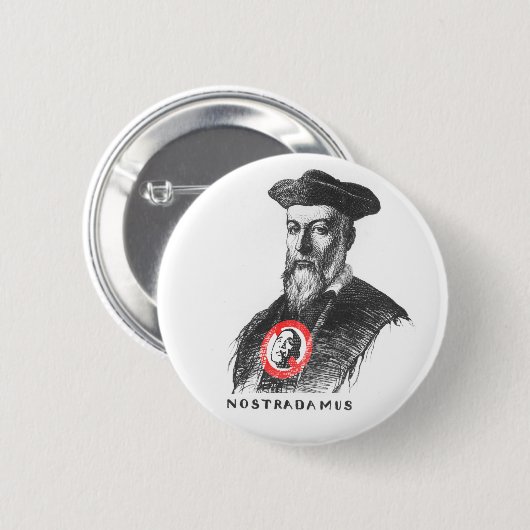 Nostradamus sagt NOBAMA! Button (Vorne & Hinten)