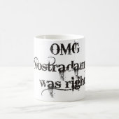 Nostramadus Tasse mit coolem Grunge-Schriftart (Mittel)