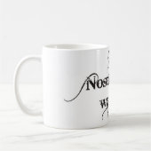 Nostramadus Tasse mit coolem Grunge-Schriftart (Links)