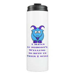 Nosy BILLY Ziegenhemden Tasse Aufkleber