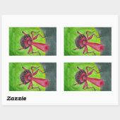 Nosy Rechteckiger Aufkleber (Blatt)