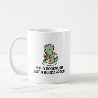 Not A Bookworm But Bookdragon Funny Book Lover Kaffeetasse