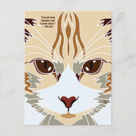 Not a Cheshire Cat Postcards Feiertagspostkarte