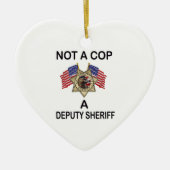 NOT_A_COP_A_SHERIFF KERAMIKORNAMENT (Vorne)