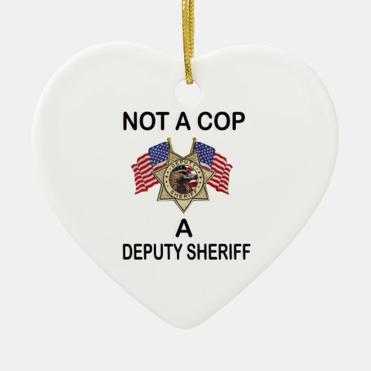 NOT_A_COP_A_SHERIFF KERAMIKORNAMENT (Vorne)