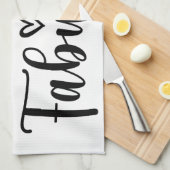 Not a Day Over Fabulous – Funny Birthday Quote Geschirrtuch (Viertel Falte)