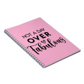 Not a Day Over Fabulous – Funny Birthday Quote Notizblock (Rechte Seite)