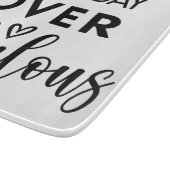 Not a Day Over Fabulous – Funny Birthday Quote Schneidebrett (Ecke)