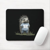 Not A Hugger Hedgehog  Mousepad (Mit Mouse)