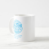 Not A Miracle Worker Blue Pastor Appreciation Kaffeetasse (Vorderseite Links)