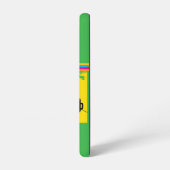 Not a Morning Cat Grumpy Cat Galaxy Case – Green Samsung Galaxy Hülle (Linke Seite)