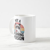 Not A Morning Person Grumpy Cat Funny Coffee Mug C Kaffeetasse (Vorderseite Links)