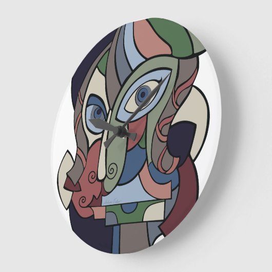 Not a Pawn Große Wanduhr (Winkel)