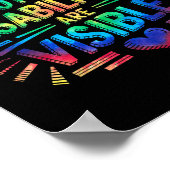 Not All Disabilities Are Visible Cool Invisible Di Poster (Ecke)