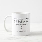Not All Disabilities Are Visible Kaffeetasse (Links)