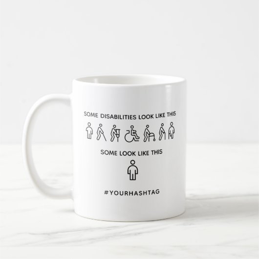 Not All Disabilities Are Visible Kaffeetasse (Links)