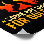 Not All Who Wander Are Lost Funny Bigfoot Golfing  Poster (Ecke)