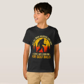 Not All Who Wander Are Lost Funny Bigfoot Golfing  T-Shirt (Vorne ganz)