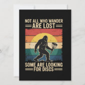 Not All Who Wander Are Lost Funny Disc Golf Disc  Einladung (Vorderseite)